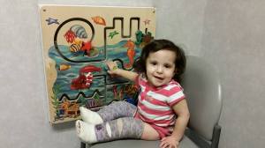 She wants the casts off please!